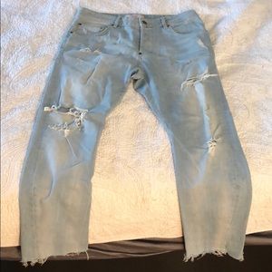 Zara men ripped jeans size 32